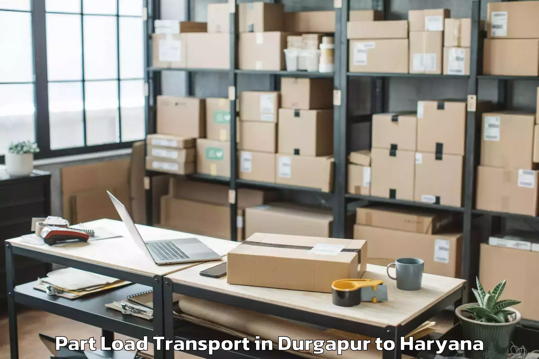 Durgapur to Panchkula Part Load Transport Booking